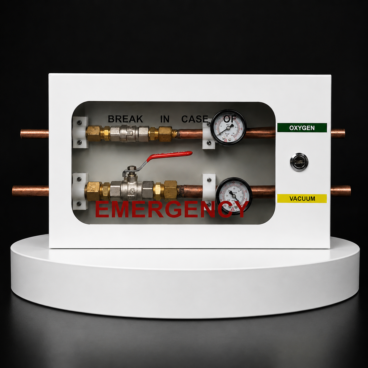 2 Gas Medical Zonal Valve Box